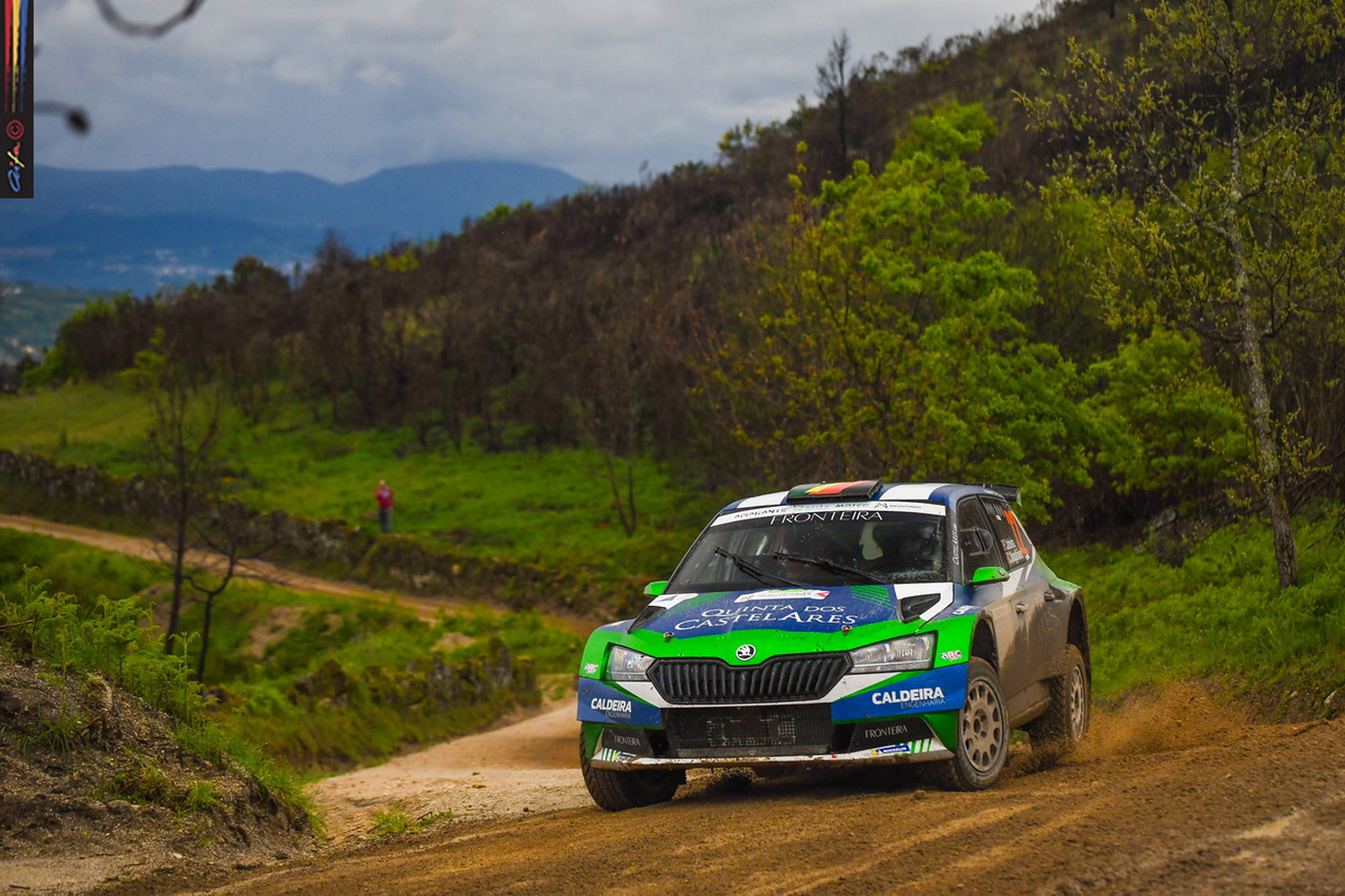 Paulo Caldeira / Carlos Magalhães em Skoda Fabia Rally2 Evo